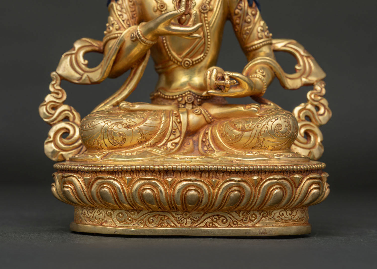 Vajrasattva Buddha Statue | Traditionally Gold Fire-Gilded Sculpture