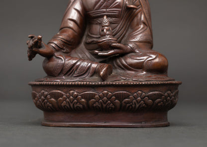 Guru Rinpoche Statue | Newari Crafted Buddhist Master Sculpture