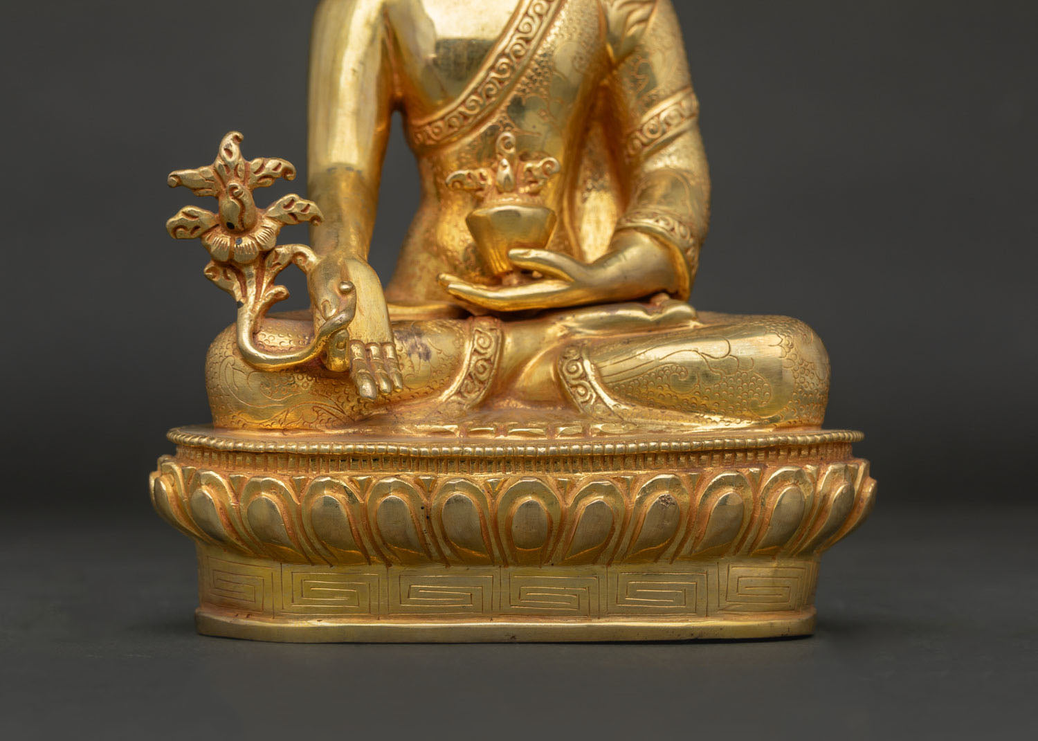 Medicine Buddha Statue | Handcrafted Himalayan Copper Sculpture