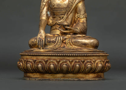 Antique Finished Shakyamuni Buddha Statue | Symbol of Enlightenment