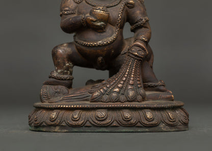 Black Dzambhala Statue | Powerful Protector of Wealth and Fortune