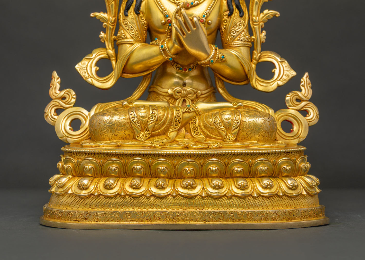 Tikshna Manjushri Statue | Sharp Wisdom Bodhisattva Copper Sculpture