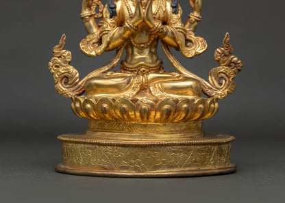 Chenrezig Statue | Himalayan Buddhist Compassion Deity