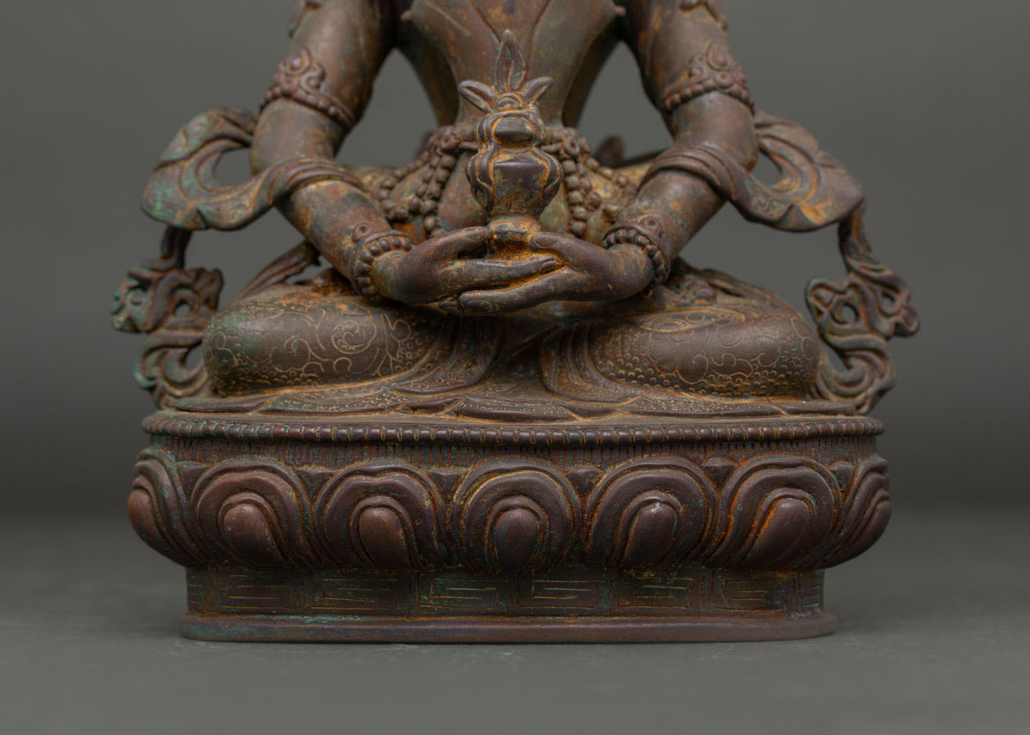 Amitayus with Consort | Sacred Buddhist Statue from Nepal