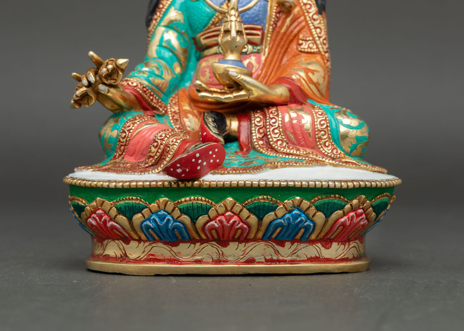 Guru Rinpoche Statue | Hand-Carved Nepalese Spiritual Artwork