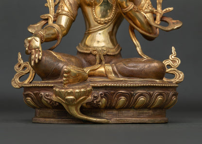 Green Tara Statue | Buddhist Deity of Swift Protection