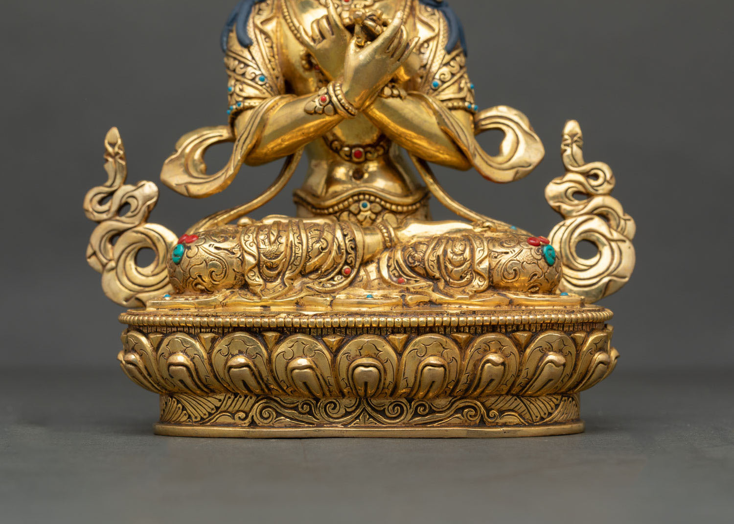 Vajradhara Buddhist Statue | Gold Fire-Gilded Copper Art