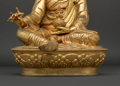 Exquisite Guru Rinpoche Statue for Your Altar | Handcrafted in Nepal