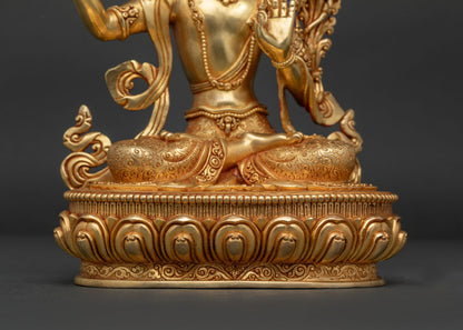 Manjushri Statue | Wisdom Bodhisattva for Altar and Meditation