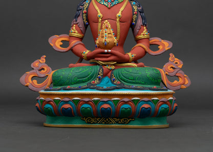 Amitayus Statue | Sacred Himalayan Copper Art