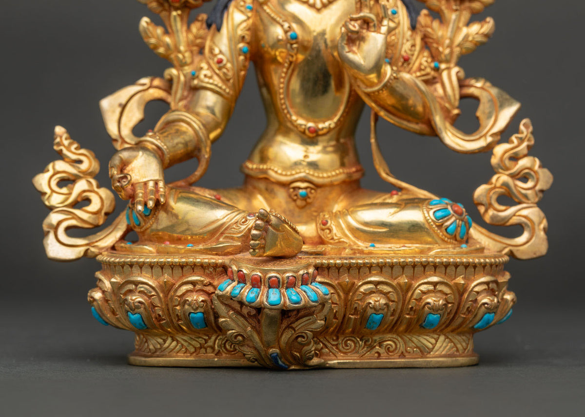 Green Tara Buddhist Statue | Goddess of Compassion and Liberation