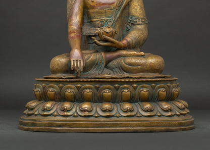 Shakyamuni Buddha Statue | Sacred Copper Artwork from Nepal