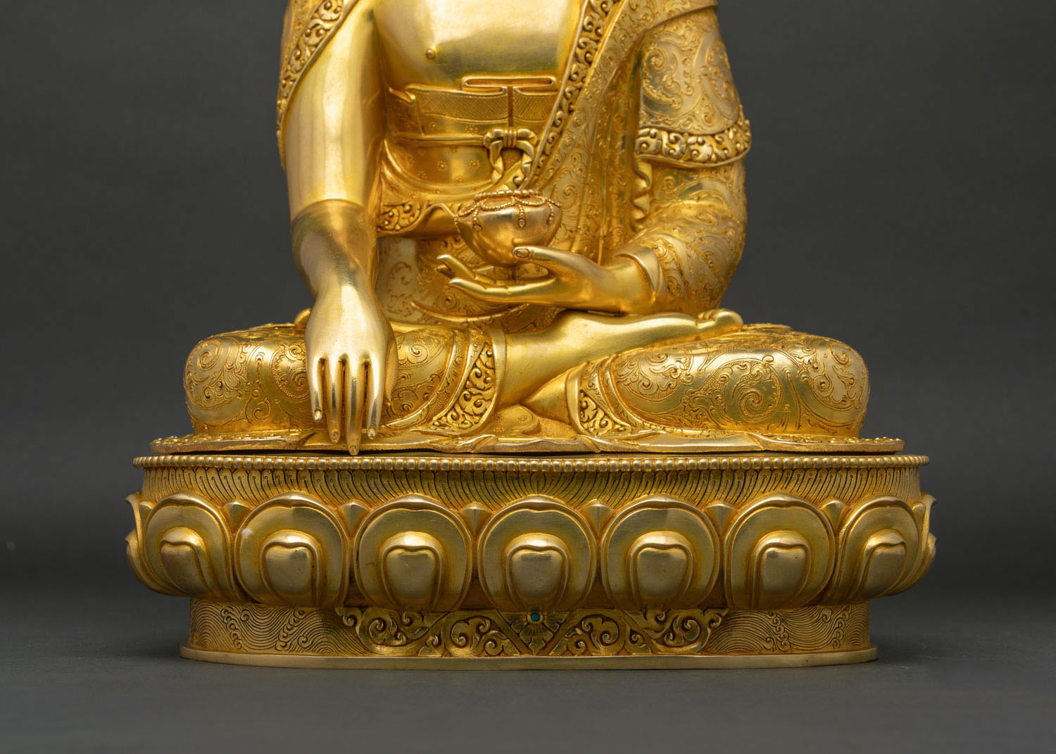 Tibetan-Style Shakyamuni Buddha Statue | Copper Meditation Idol