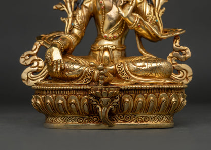 Green Tara Statue | Nepalese Handcrafted Compassion Deity