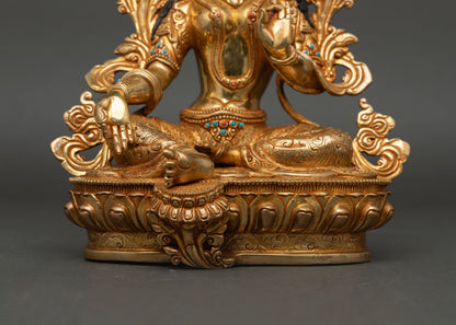 Blessed Green Tara | Handcrafted Statue for Meditation