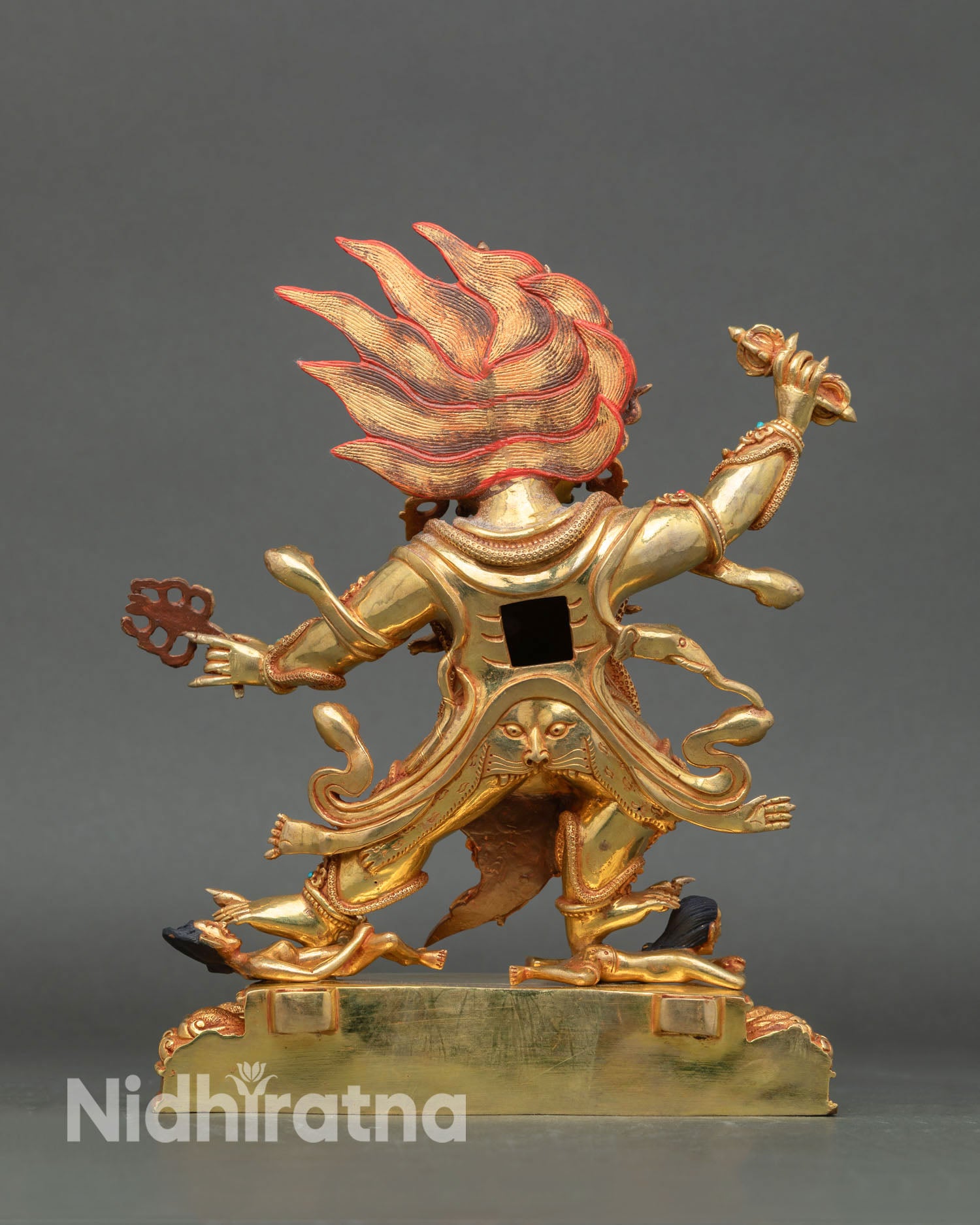 Handmade Guru Dragpo | Gold Fire-Gilded Copper Sculpture