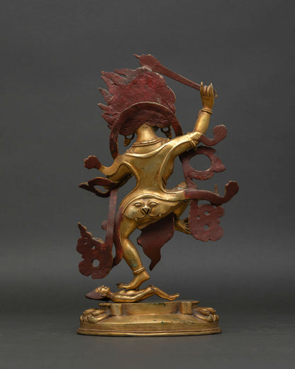 Yeshe Walmo – Tibetan Fierce Dharma Guardian Sculpture