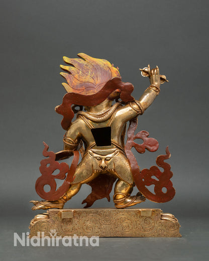 Vajrapani Statue | Buddhist Protector Deity Sculpture from Nepal