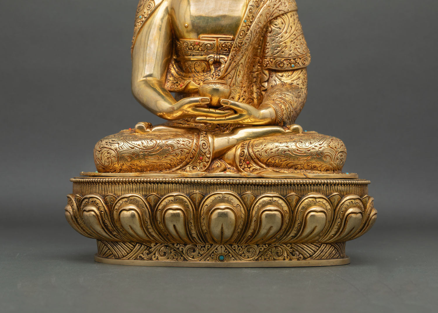 Amitabha Buddha Statue | Himalayan Lost Wax Copper Artwork