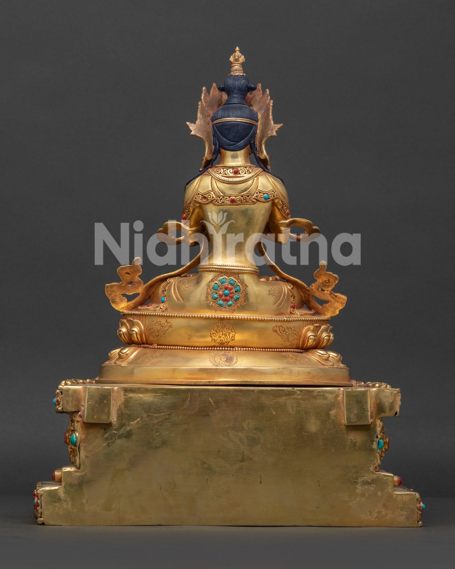 Enthroned Vajradhara Buddha Statue – Exceptional Quality Art Piece