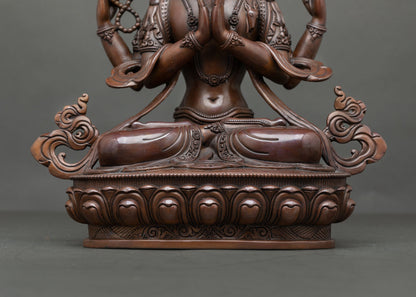 Chenrezig Statue | Handmade Himalayan Spiritual Art