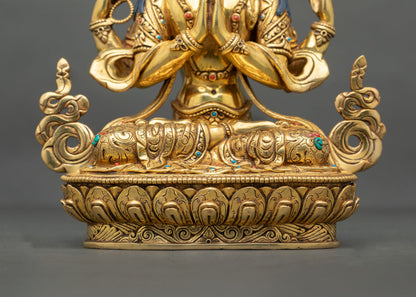 Chenrezig Statue | Four-Armed Bodhisattva of Compassion