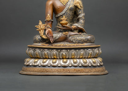 Medicine Buddha Statue – Traditional Nepalese Sacred Art