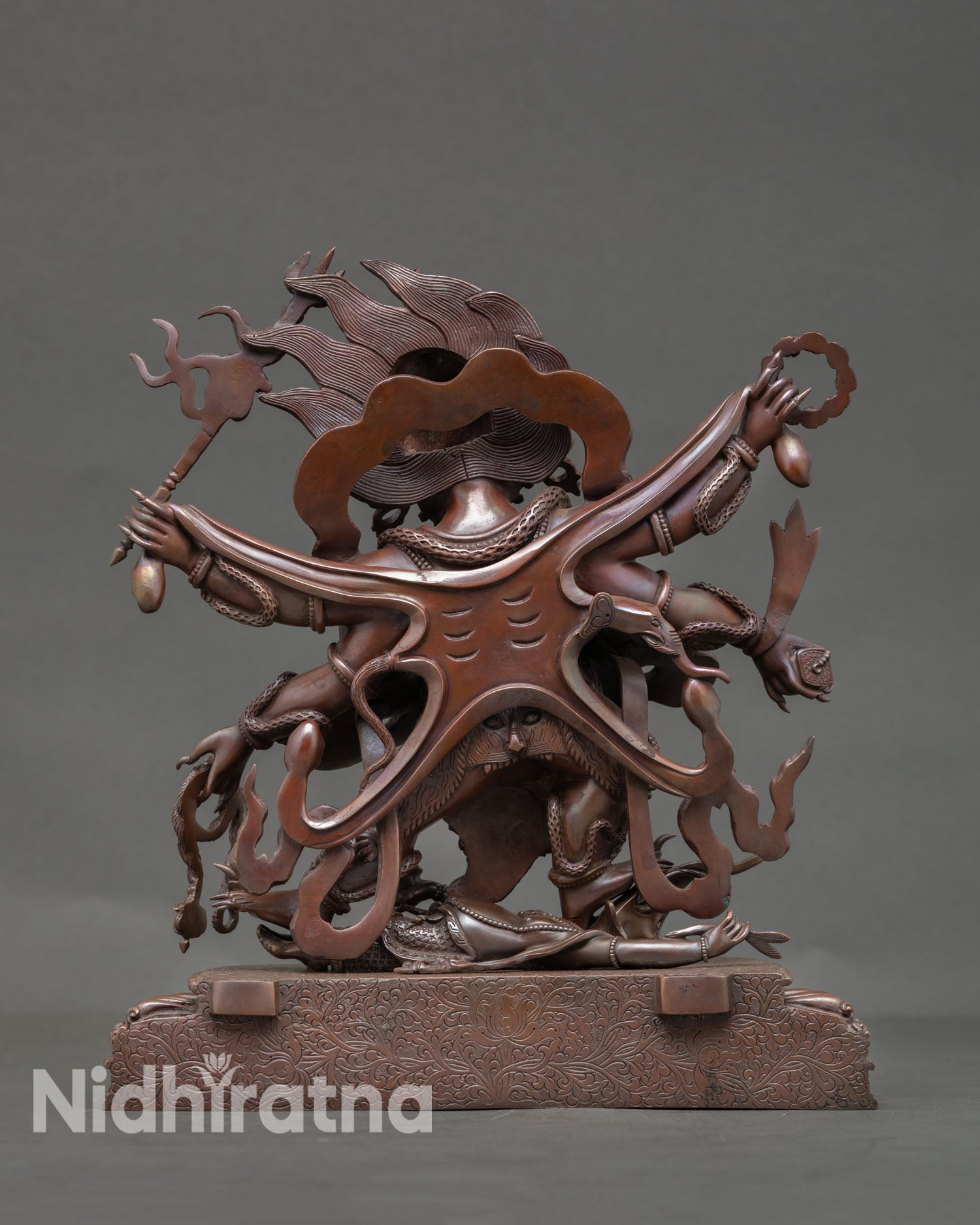 Six Armed Mahakala | Vajrayana Wrathful Protector Statue