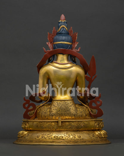 Premium Ksitigarbha Statue | Buddhist Sculpture from Nepal