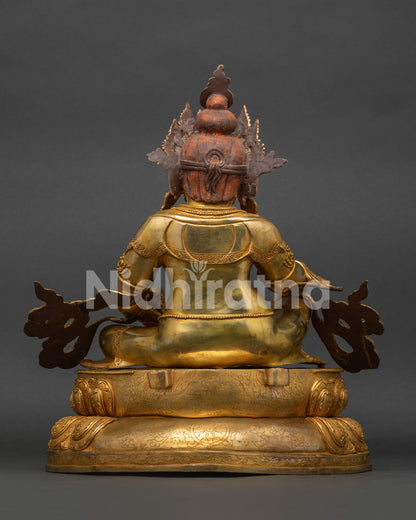 Fine Dzambhala Statue from Nepal | Tibetan Buddhist Wealth Deity