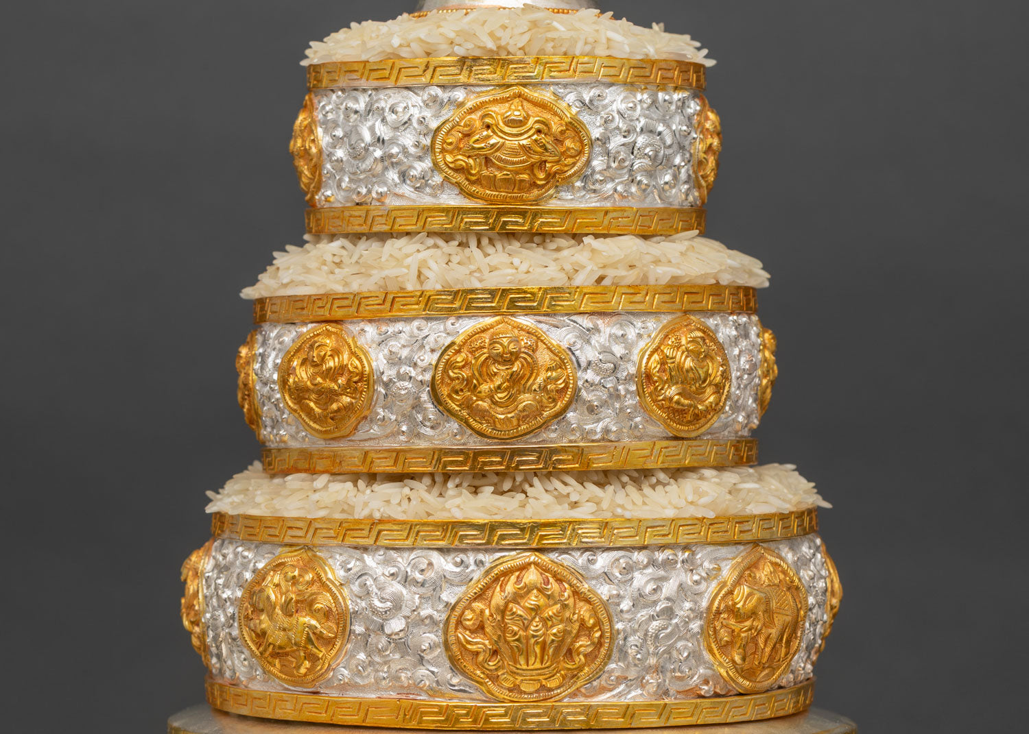 6" Buddhist Mandala Offering Set | Traditional Altar Decor