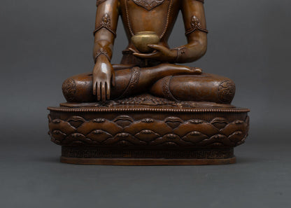 Crown Shakyamuni Buddha Statue | Buddhist Altar Decor