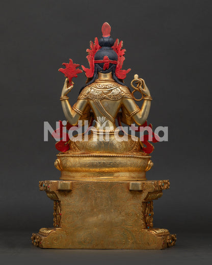 Enthroned Chenrezig Statue for Sale | Bodhisattva of Compassion