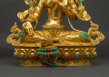High-Quality Green Tara Sculpture | The Swift Healer & Protector