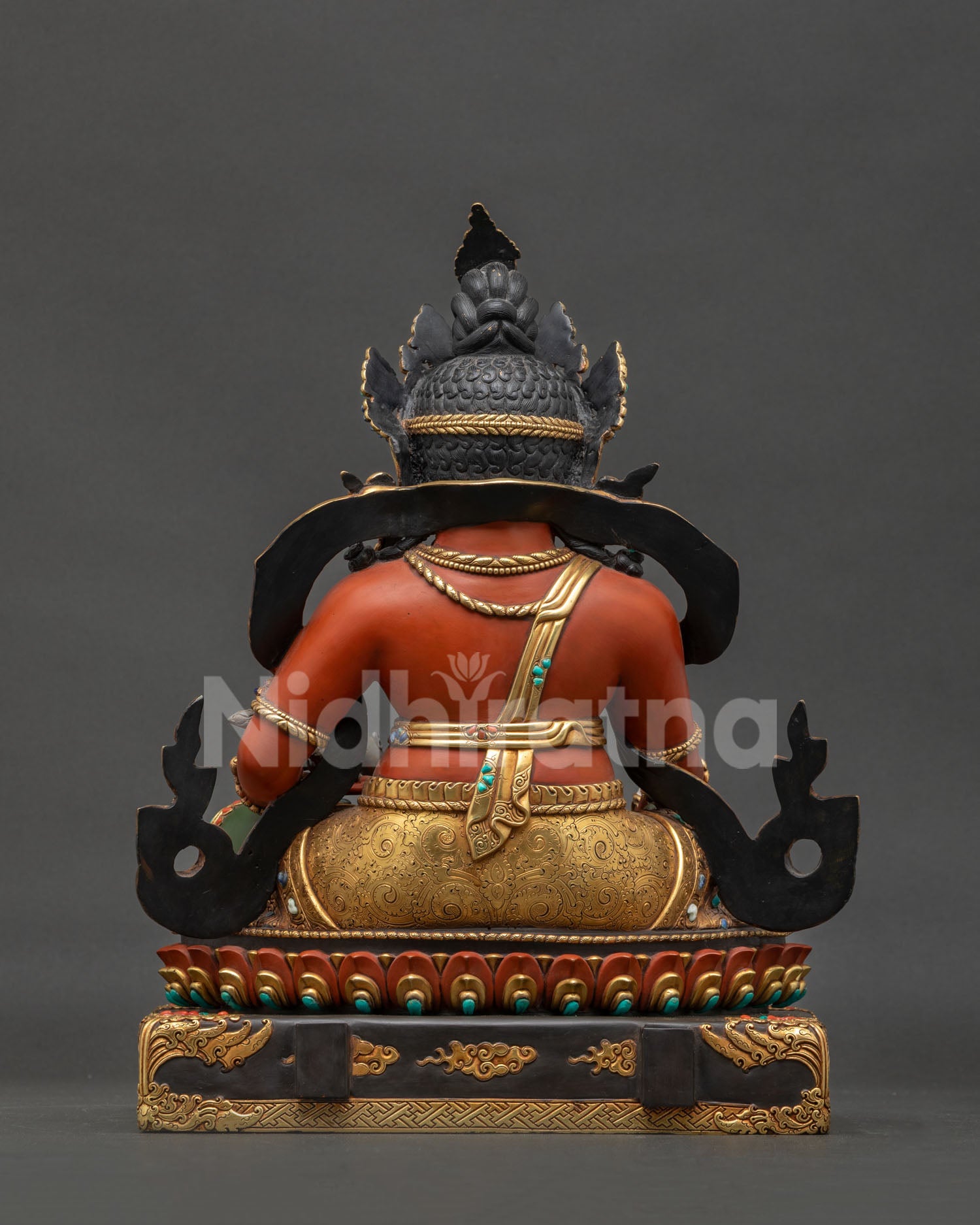 Dzambhala On Throne Statue | Manifest Prosperity and Abundance
