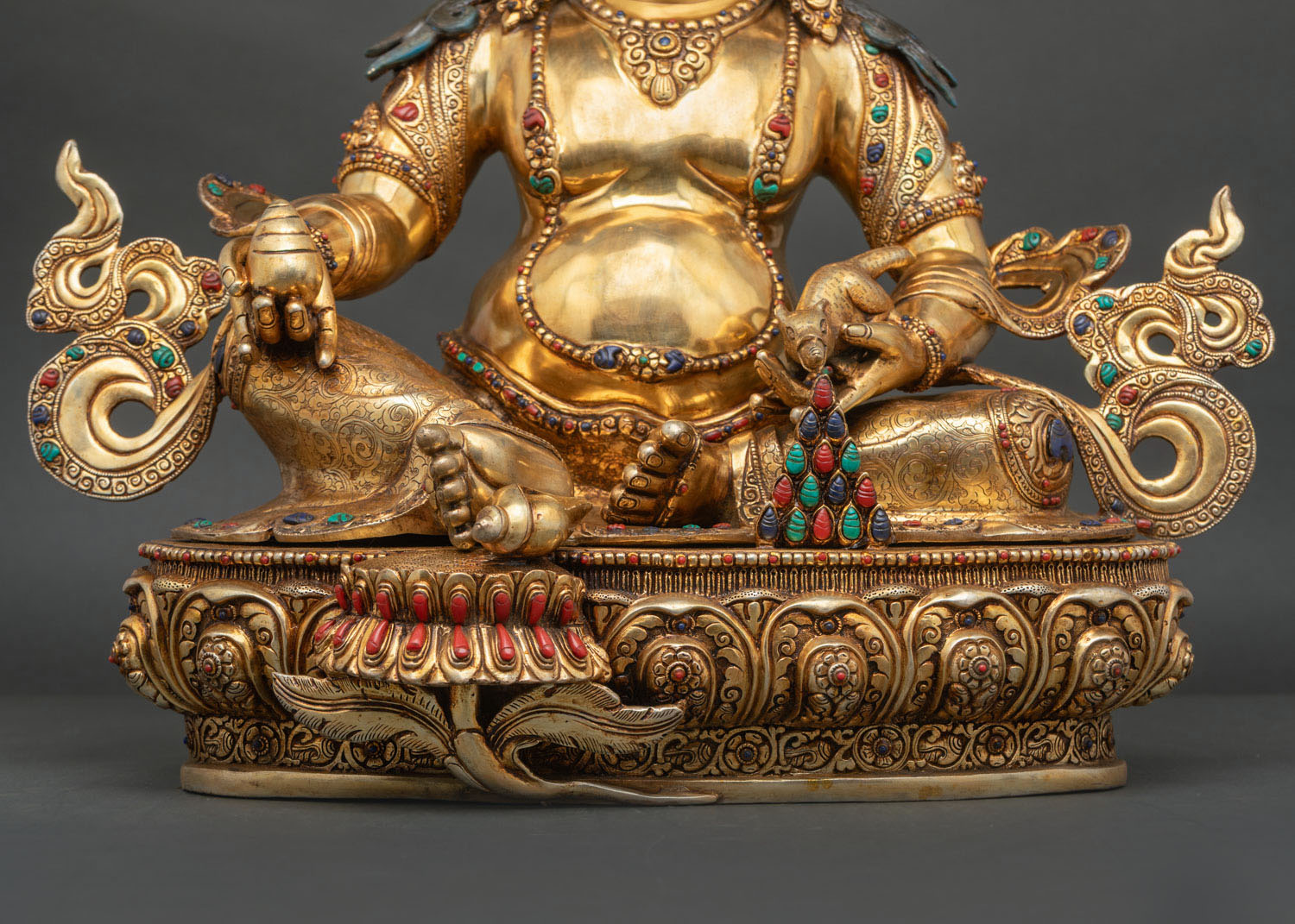 Jambhala Copper Statue | High-Quality Tibetan Buddhist Sculpture
