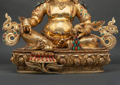 Jambhala Copper Statue | High-Quality Tibetan Buddhist Sculpture