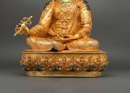 Enlightened Guru Rinpoche | Lost Wax Copper Sculpture