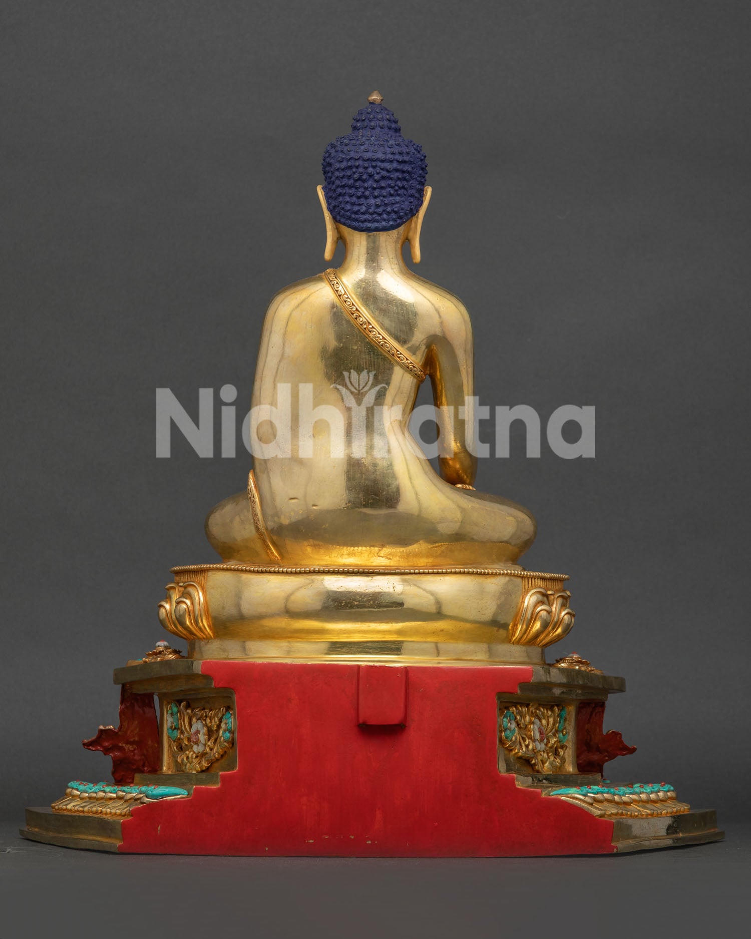 Enthroned Shakyamuni Buddha Statue | Spiritual Figurine for Meditation
