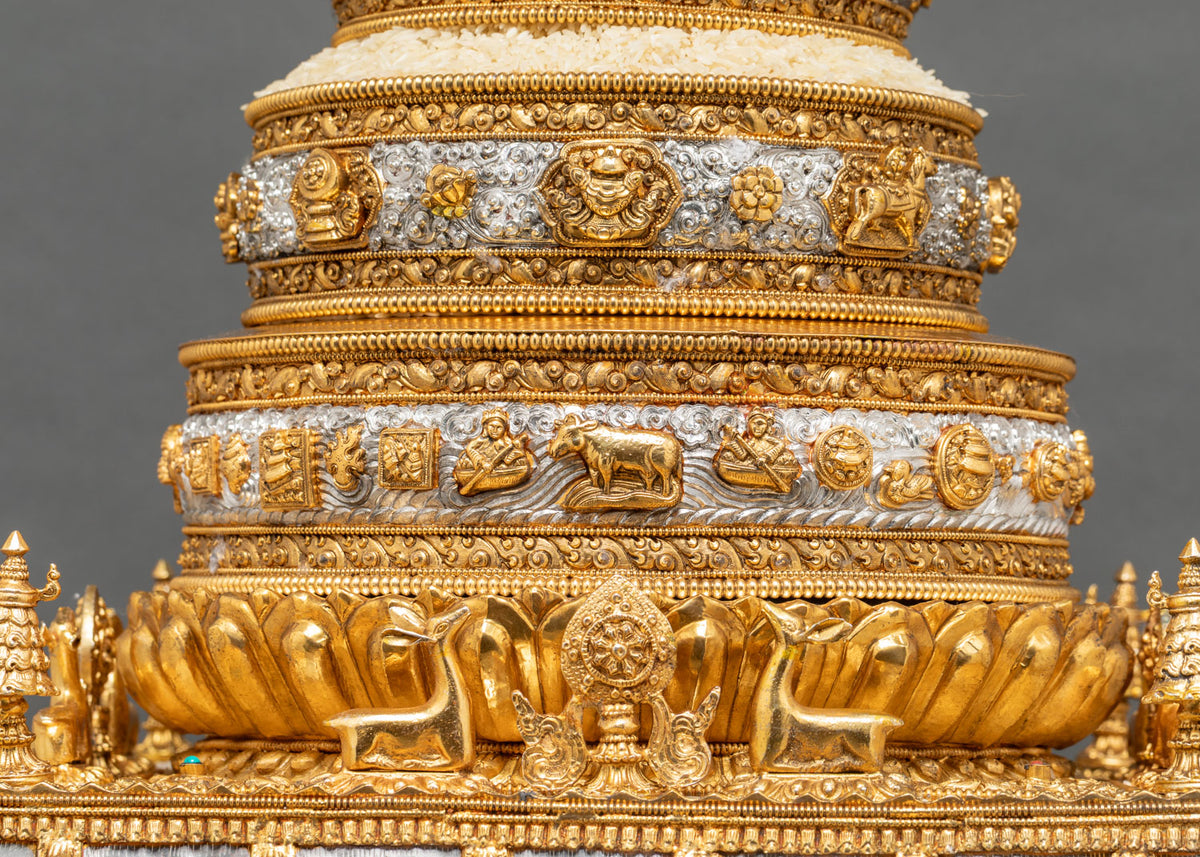 7" Mandala Offering Set | Traditional Buddhist Ritual Art