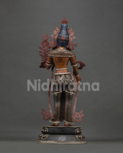 Standing Green Tara Statue from Nepal | Life-Size Buddhist Sculpture