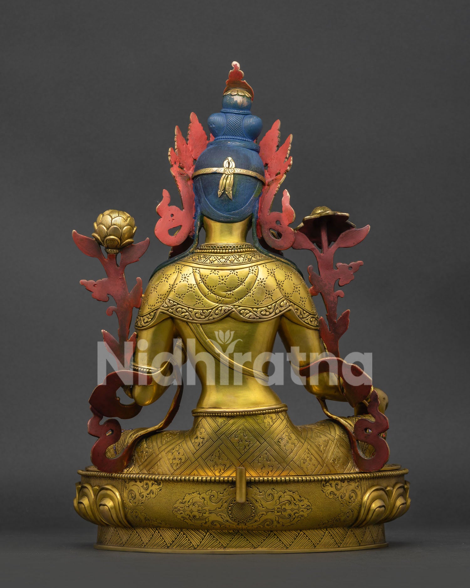 Green Tara Statue from Nepal - Tara the Liberator of All Beings