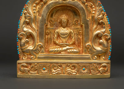 Amitabha Buddha Ghau Box | Buddhist Portable Shrine from Nepal