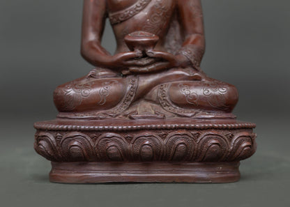 Three Buddha Set Statue | Oxidized Buddhist Art from Nepal