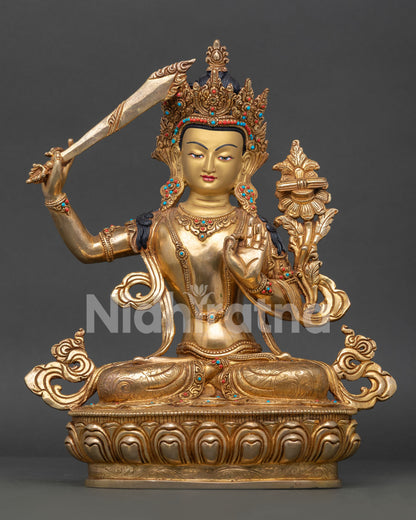 Prince Manjushri Statue | Wisdom Bodhisattva Sculpture