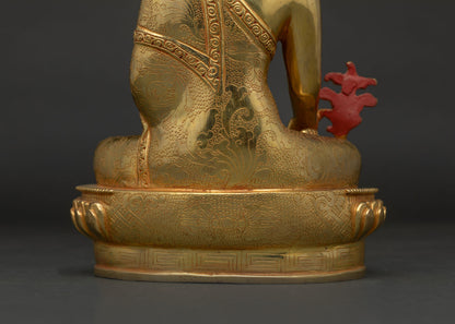 Medicine Buddha Statue | Handcrafted Himalayan Copper Sculpture