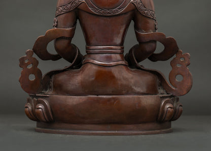Oxidized Amitayus Statue | Symbol of Longevity and Wisdom