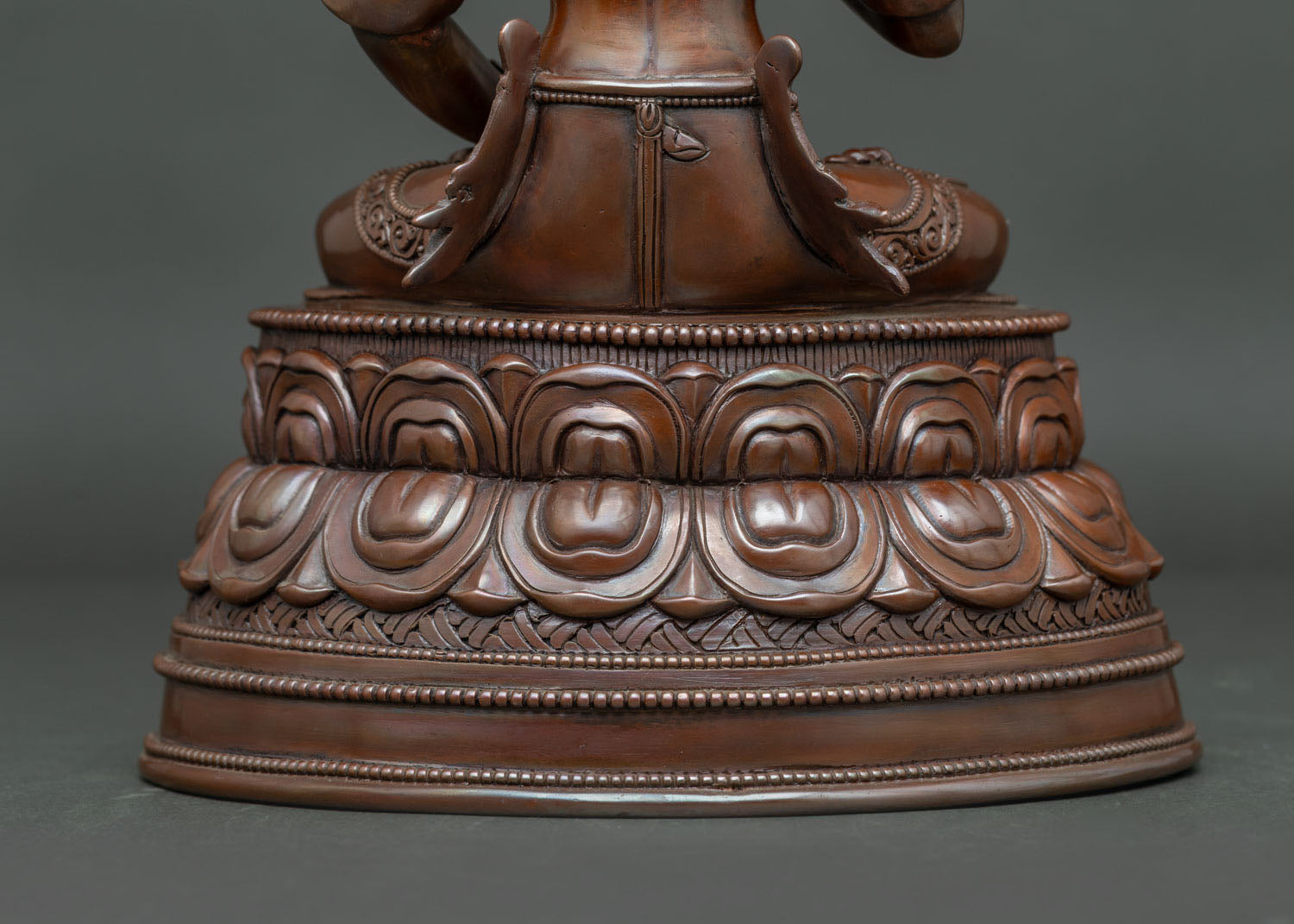 Vajrasattva Statue | Traditional Nepalese Oxidized Copper Art