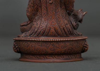 Guru Rinpoche Statue | Nepalese Copper Buddhist Art