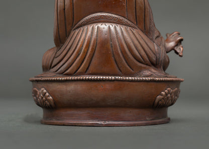 Guru Rinpoche Statue | Newari Crafted Buddhist Master Sculpture